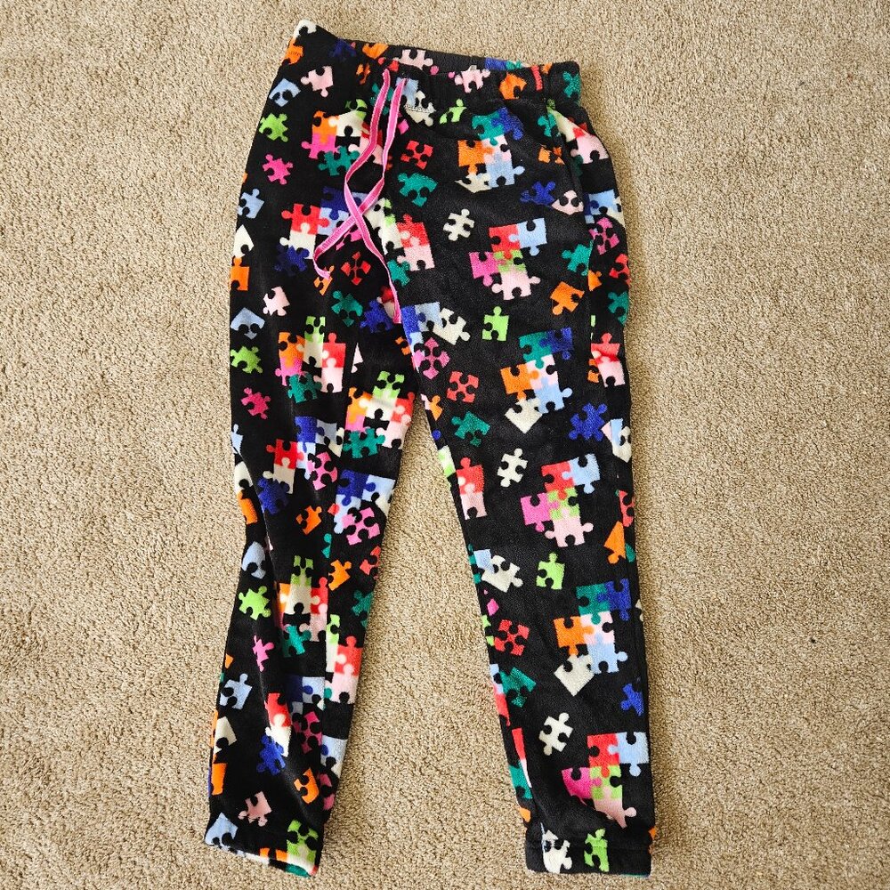 Puzzle piece pajama pants